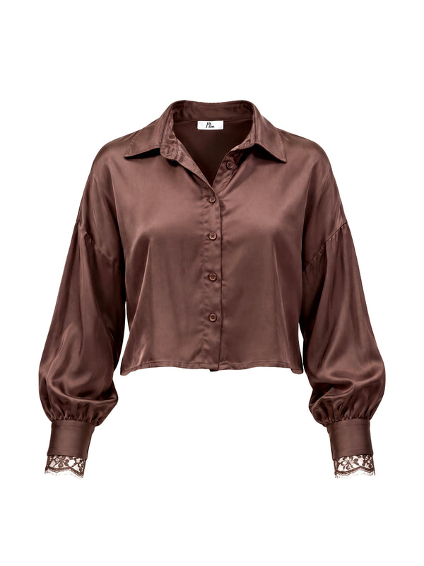 I AM Camicia m/l Donna Mod. L021 RASO MORO Moro