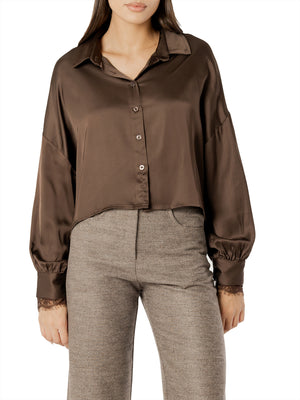I AM Camicia m/l Donna Mod. L021 RASO MORO Moro