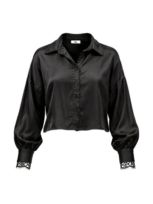 I AM Camicia m/l Donna Mod. L021 RASO NERO Nero