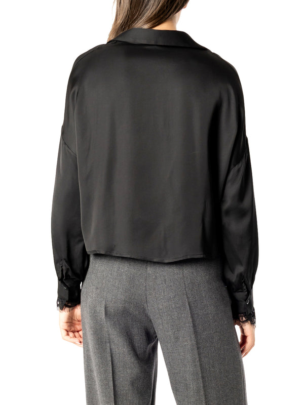 I AM Camicia m/l Donna Mod. L021 RASO NERO Nero
