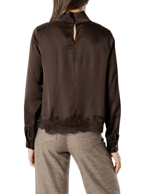 I AM Camicia m/l Donna Mod. L022 RASOePIZZO MORO Moro