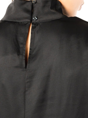 I AM Camicia m/l Donna Mod. L022 RASOePIZZO NERO Nero