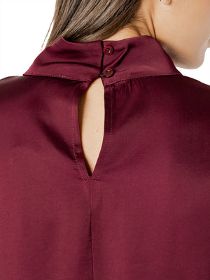 I AM Camicia m/l Donna Mod. L022 RASOePIZZO PRUGNA Prugna