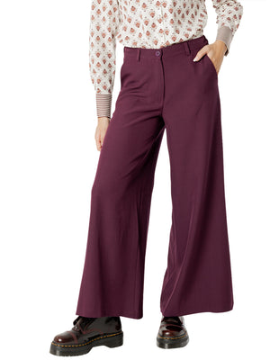 I AM Pantalone Donna Mod. L023 PRUGNA Prugna