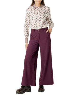 I AM Pantalone Donna Mod. L023 PRUGNA Prugna