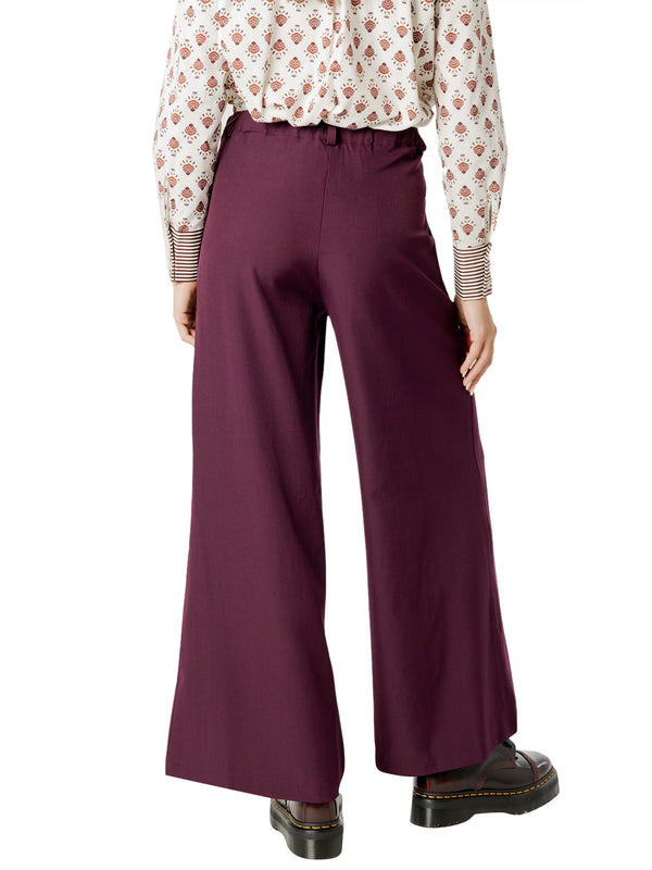 I AM Pantalone Donna Mod. L023 PRUGNA Prugna