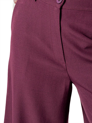 I AM Pantalone Donna Mod. L023 PRUGNA Prugna