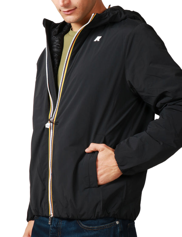 K-Way Giubbotto corto Uomo Mod. K2136DW JACK PLAIN USY Nero
