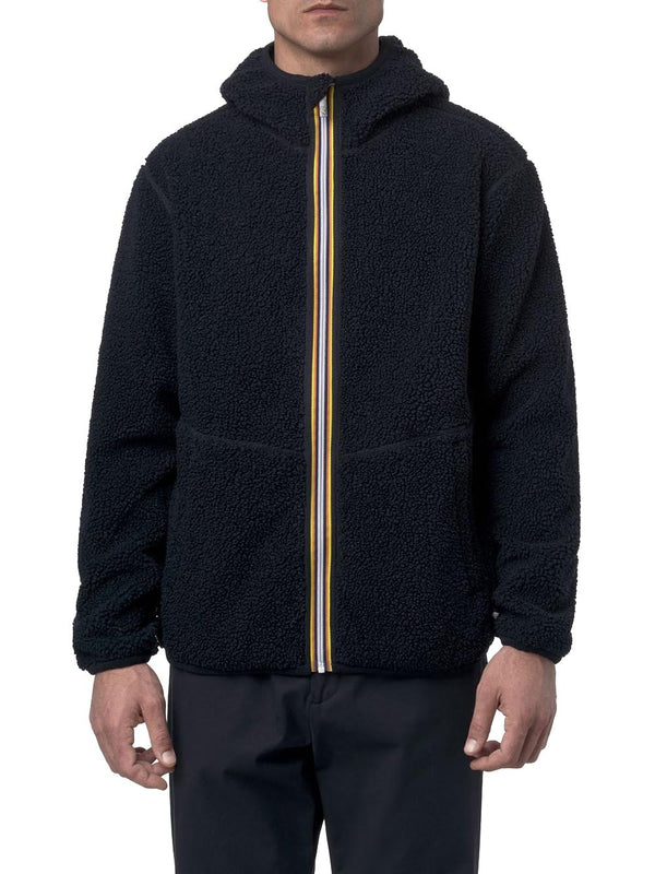 K-Way Felpa Zip Uomo Mod. K3132NW JACK SHE POL DOU A2B Blu