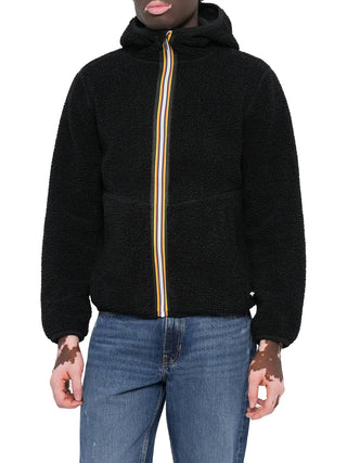 K-Way Felpa Zip Uomo Mod. K3132NW JACK SHE POL DOU AVA Nero