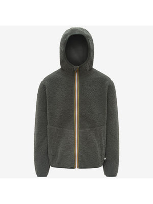 K-Way Felpa Zip Uomo Mod. K3132NW JACK SHE POL DOU B2N Verde