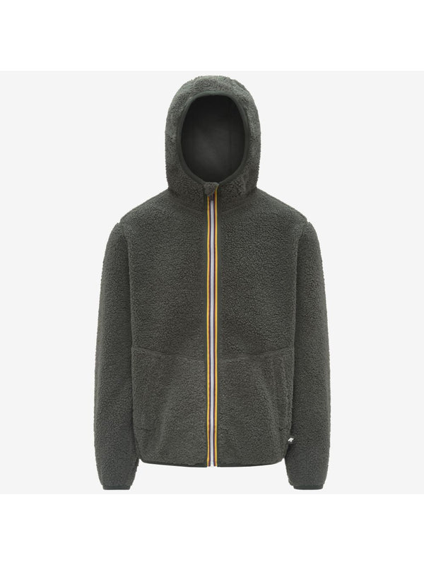 K-Way Felpa Zip Uomo Mod. K3132NW JACK SHE POL DOU B2N Verde