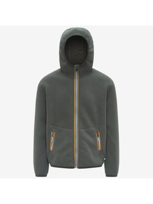 K-Way Felpa Zip Uomo Mod. K3132NW JACK SHE POL DOU B2N Verde