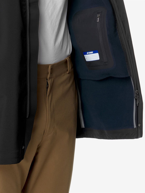 K-Way Impermeabile Uomo Mod. K6116YW DUKE BON A3C Nero