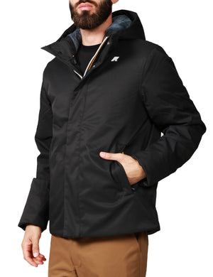 K-Way Giubbotto corto Uomo Mod. K8133DW JACKO TWILL MARMOTTA AL8 Nero