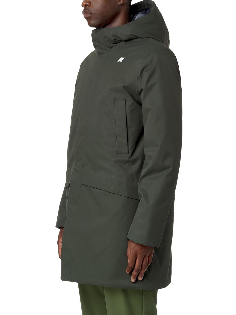 K-Way Giubbotto lungo Uomo Mod. K8133FW JARNO TW MA AL7 Verde