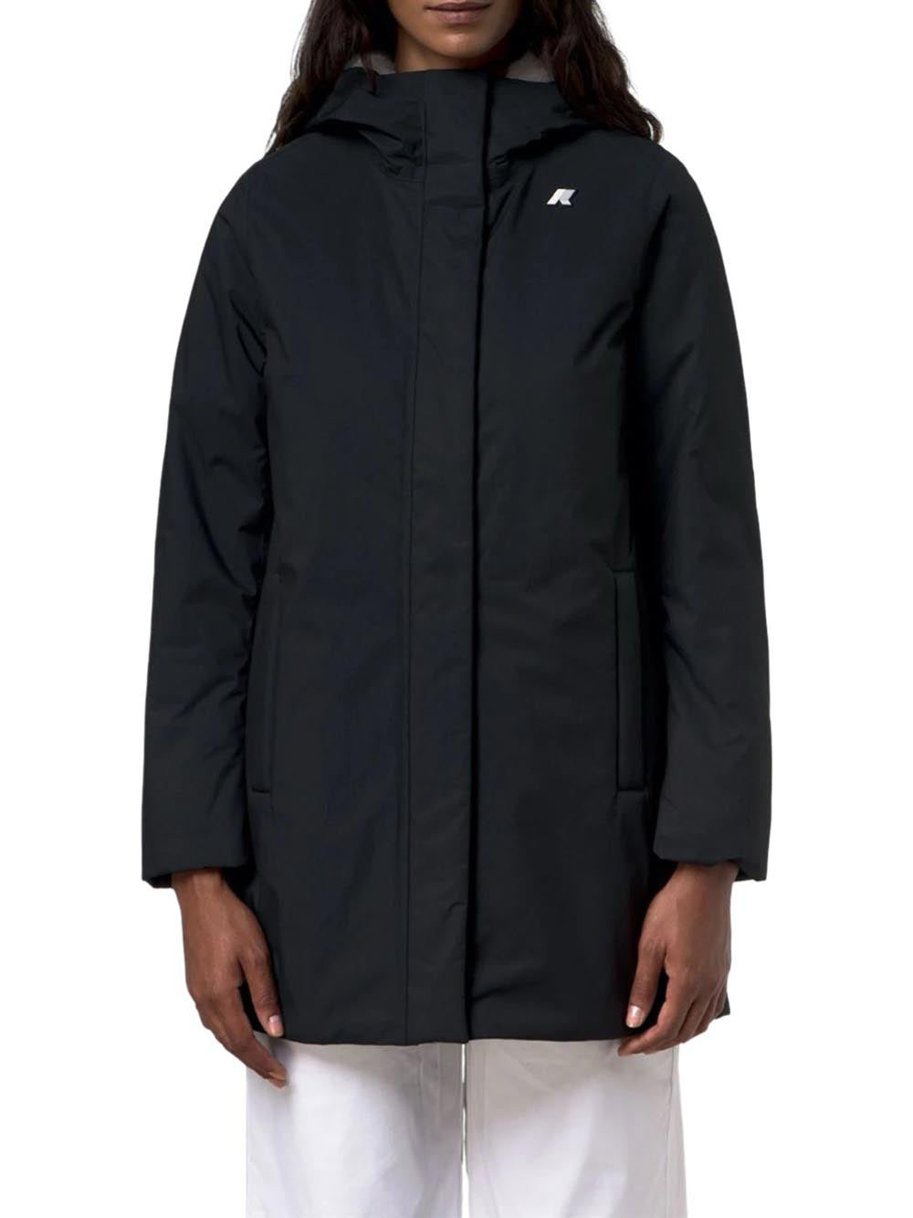K-Way Giubbotto corto Donna Mod. K81449W LIL TWILL DCB Nero