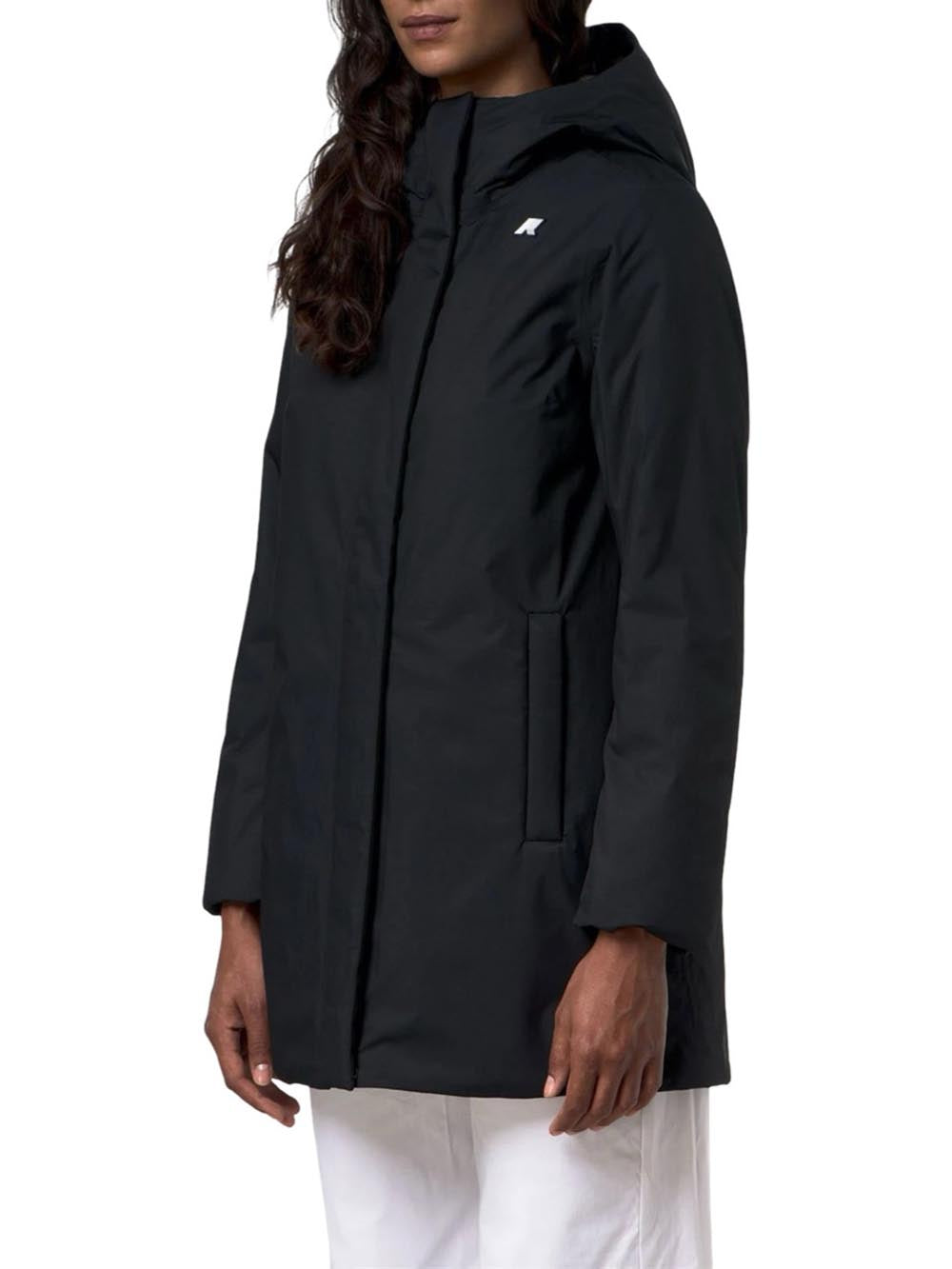 K-Way Giubbotto corto Donna Mod. K81449W LIL TWILL DCB Nero