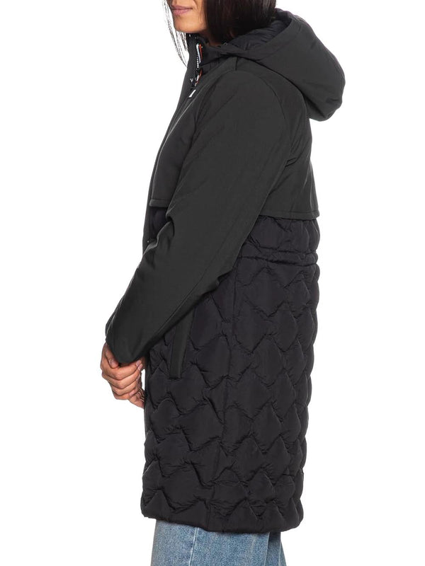 K-Way Giubbotto lungo Donna Mod. K8161EW SIPHELLE USY Nero