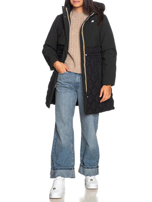K-Way Giubbotto lungo Donna Mod. K8161EW SIPHELLE USY Nero