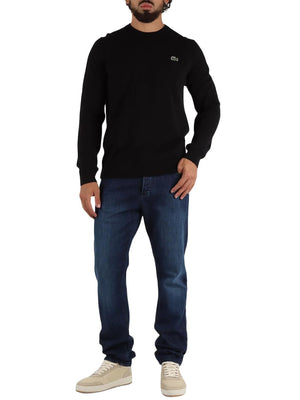 Lacoste Maglione Girocollo Uomo Mod. AH0128 COTONE 031 Nero