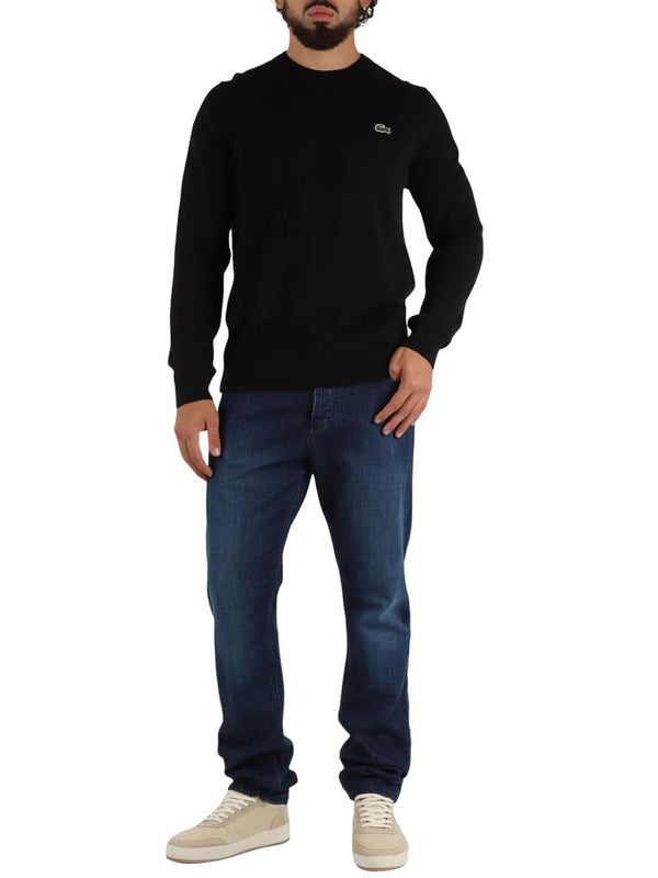Lacoste Maglione Girocollo Uomo Mod. AH0128 COTONE 031 Nero