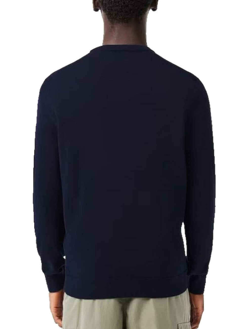 Lacoste Maglione Girocollo Uomo Mod. AH0128 COTONE 166 Blu