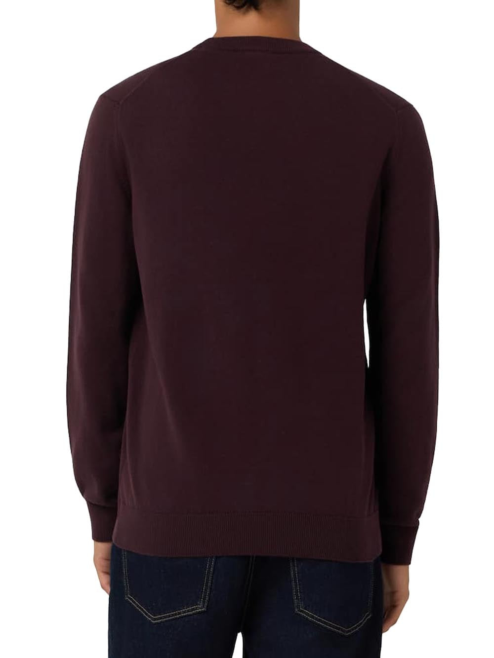 Lacoste Maglione Girocollo Uomo Mod. AH0128 COTONE 3KE Bordeau