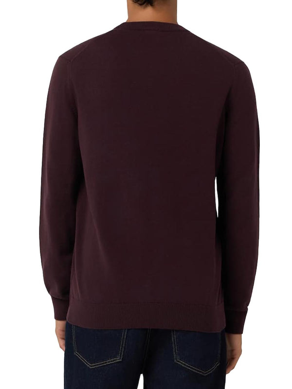 Lacoste Maglione Girocollo Uomo Mod. AH0128 COTONE 3KE Bordeau