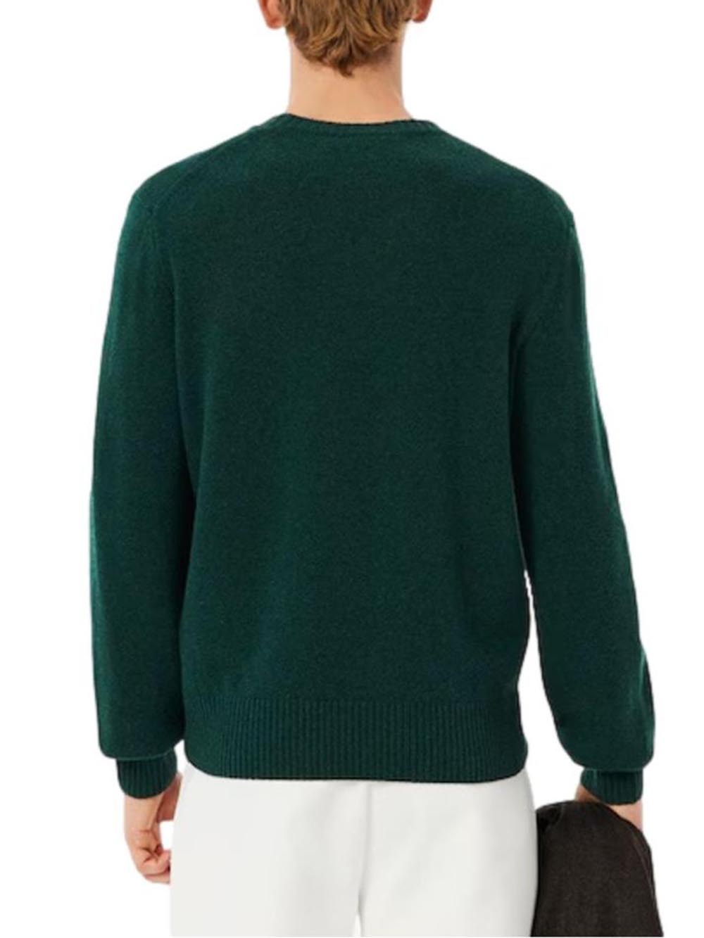 Lacoste Maglione Girocollo Uomo Mod. AH2916 LANA YZP Verde