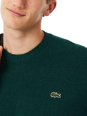 Lacoste Maglione Girocollo Uomo Mod. AH2916 LANA YZP Verde