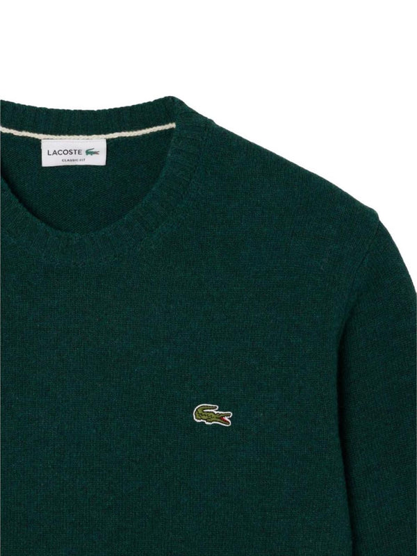 Lacoste Maglione Girocollo Uomo Mod. AH2916 LANA YZP Verde
