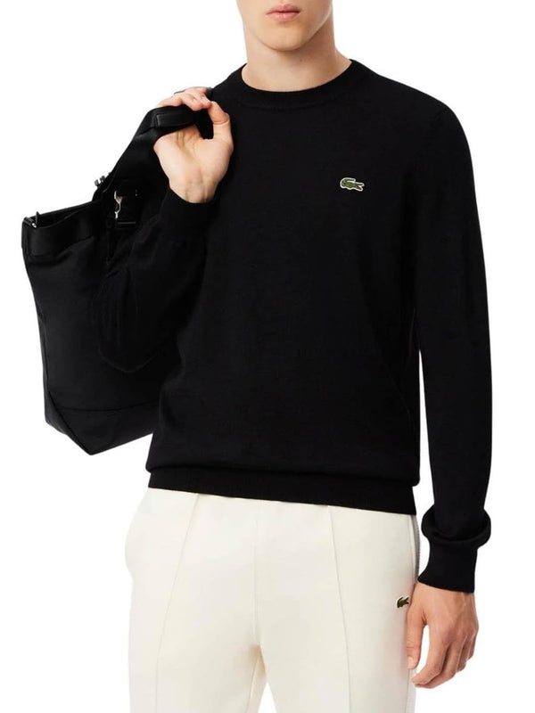 Lacoste Maglione Girocollo Uomo Mod. AH3225 LANA 031 Nero