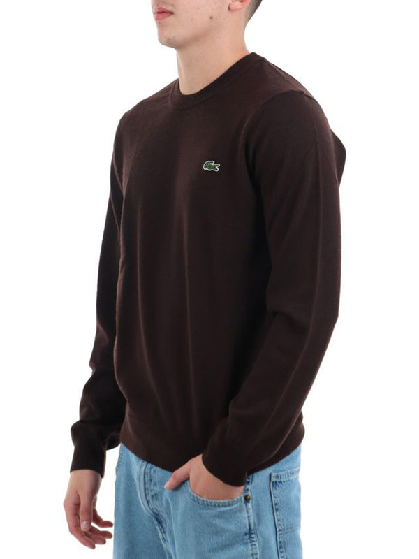 Lacoste Maglione Girocollo Uomo Mod. AH3225 LANA 3KE Bordeau