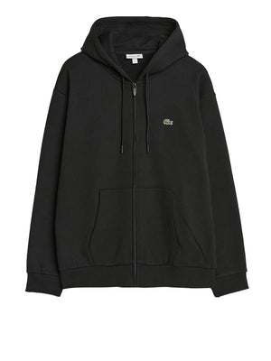 Lacoste Felpa Zip Uomo Mod. SH8864 FELPATA 031 Nero