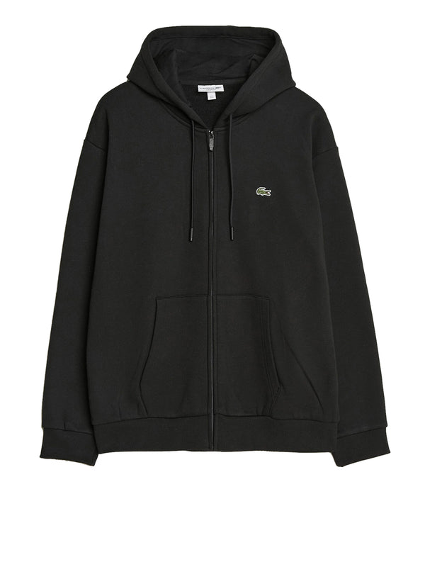 Lacoste Felpa Zip Uomo Mod. SH8864 FELPATA 031 Nero