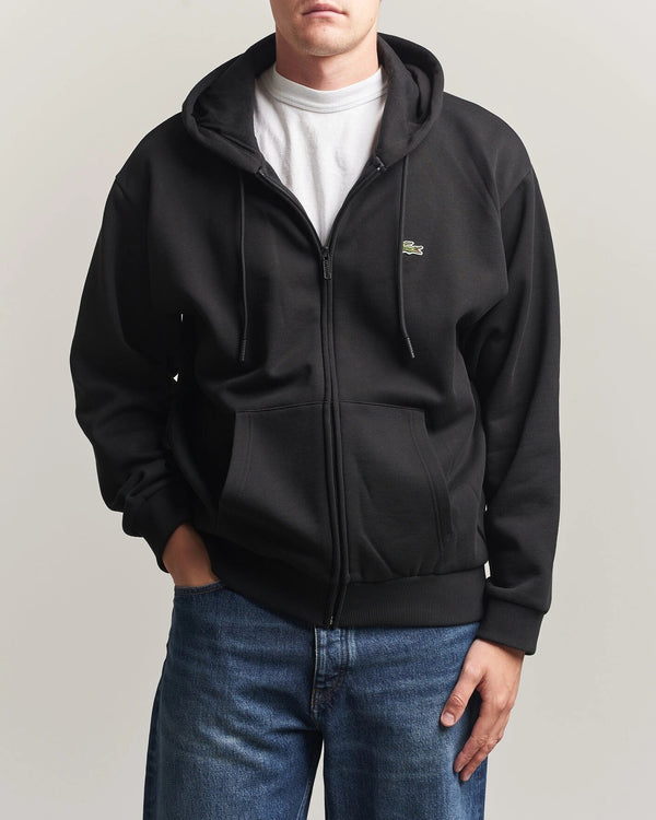 Lacoste Felpa Zip Uomo Mod. SH8864 FELPATA 031 Nero