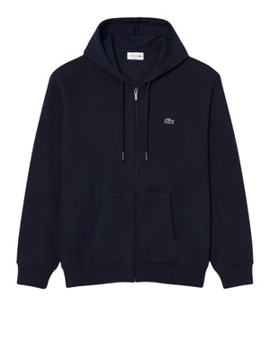 Lacoste Felpa Zip Uomo Mod. SH8864 FELPATA 166 Blu