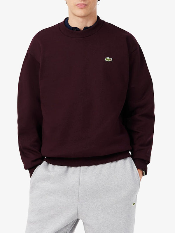 Lacoste Felpa G Uomo Mod. SH8868 FELPATA 3KE Bordeau