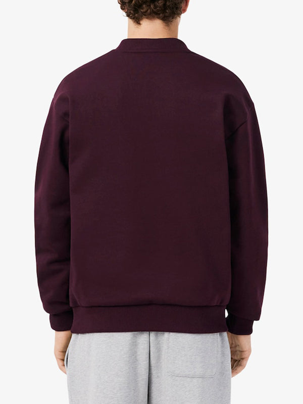 Lacoste Felpa G Uomo Mod. SH8868 FELPATA 3KE Bordeau