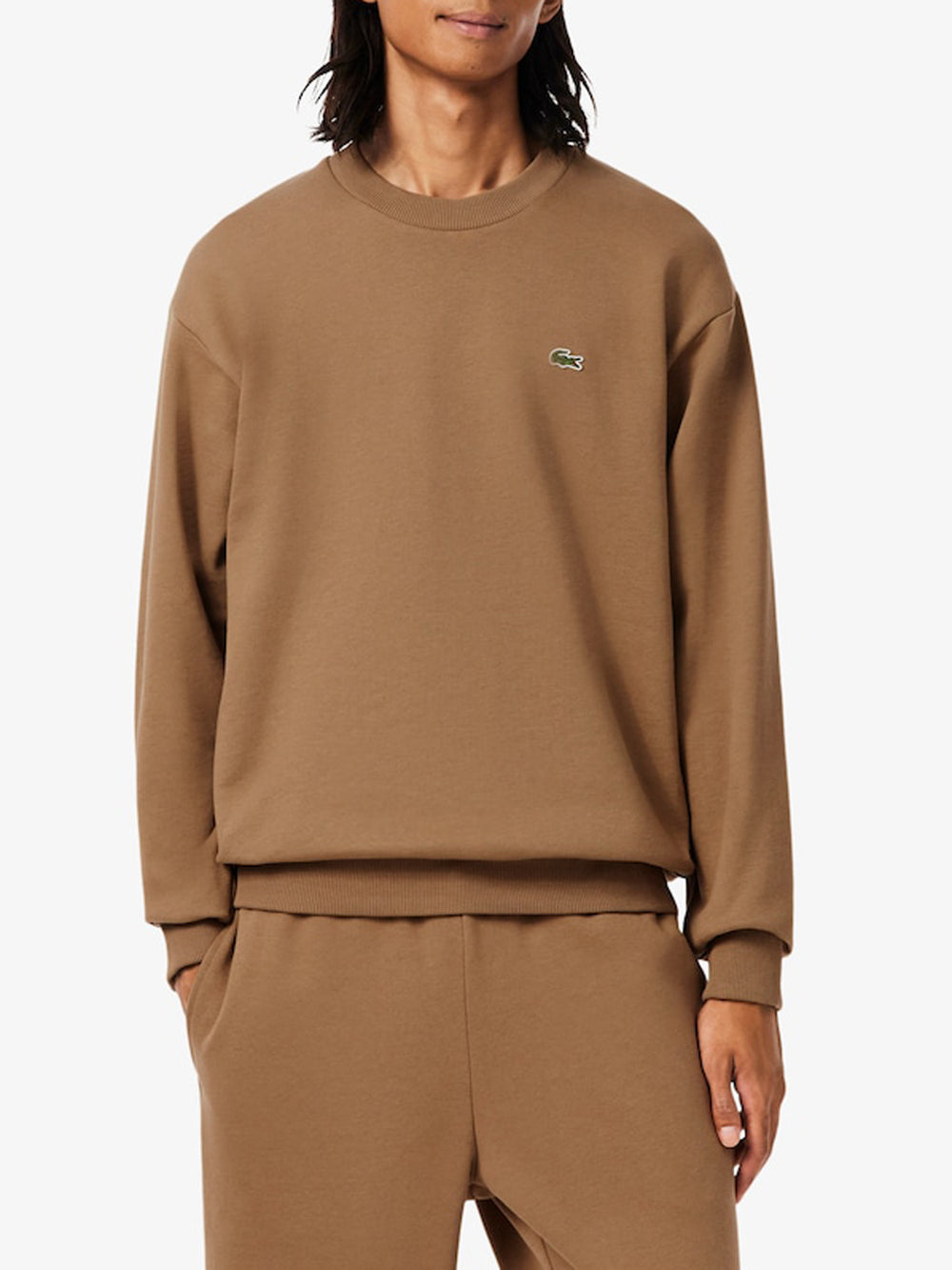Lacoste Felpa G Uomo Mod. SH8868 FELPATA SIX Tabacco