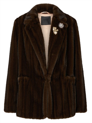 Liu Jo Eco-Pelliccia Donna Mod. CF6018 ES046 01629 Moro