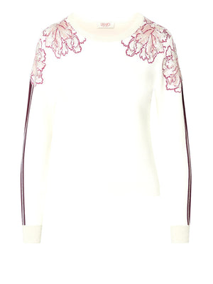 Liu Jo Maglia Donna Mod. TF6094 MS49I D3041 Panna