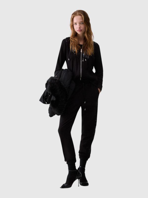 Liu Jo Felpa cappuccio Donna Mod. TF6134 FS576 22222 Nero