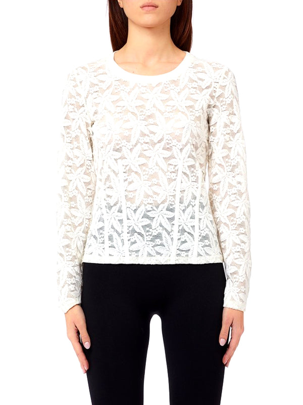 Liu Jo T-shirt Donna Mod. TF6152 J3968 10701 Panna