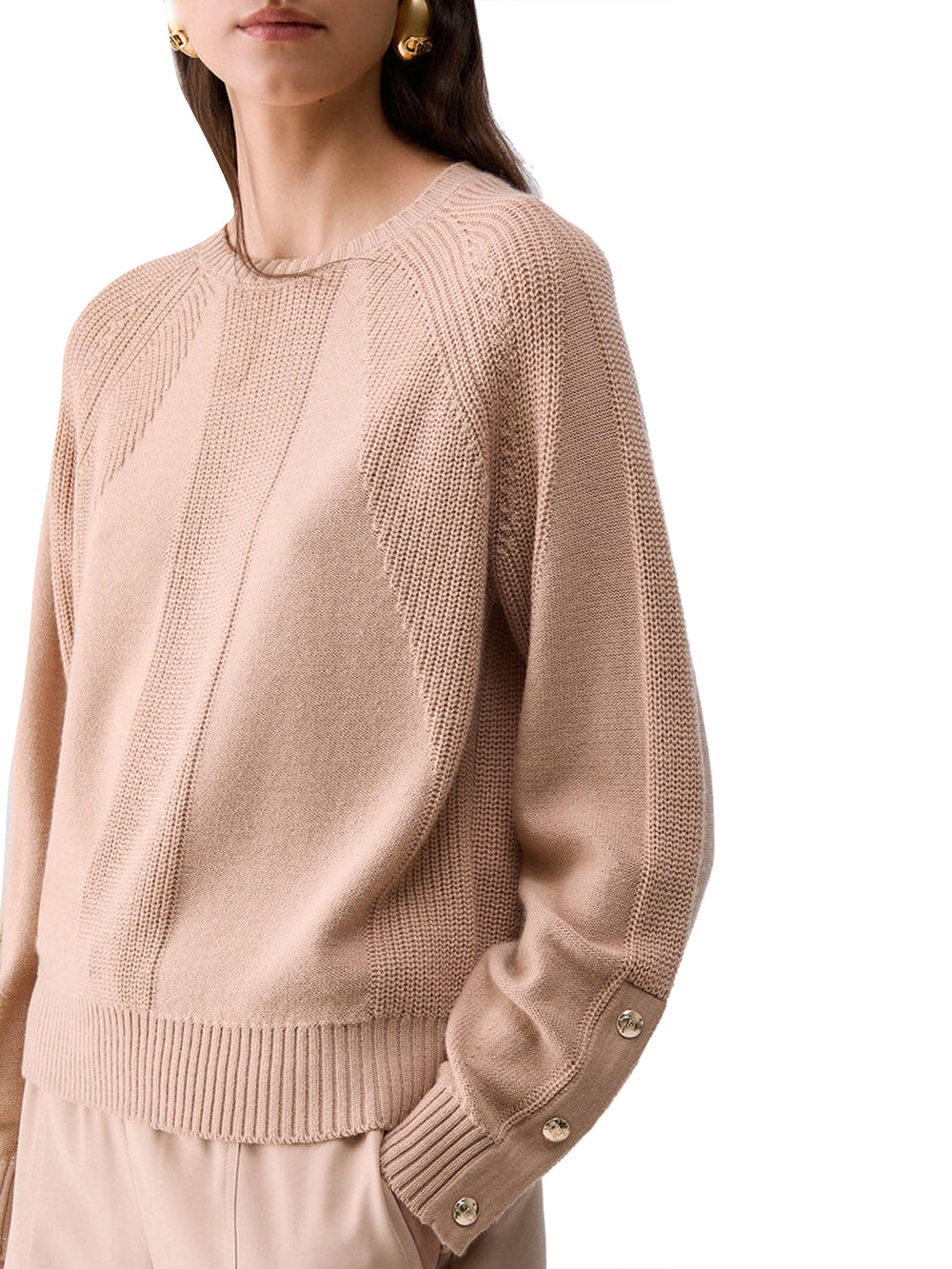 Liu Jo Maglia Donna Mod. TF6153 MA22S D3046 Biscotto
