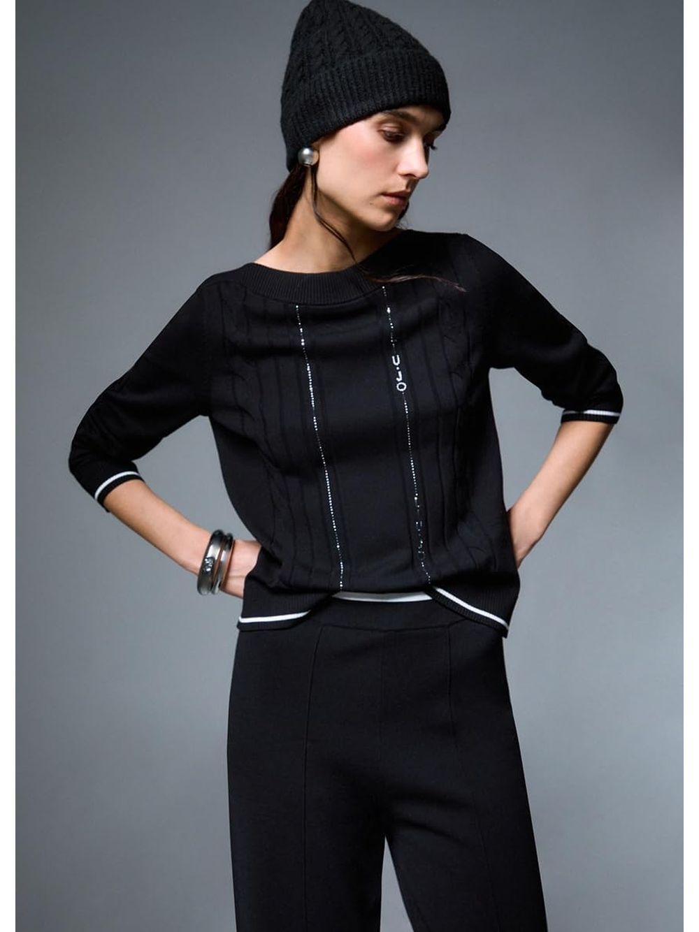 Liu Jo Maglia Donna Mod. TF6189 MS63L A3521 Nero