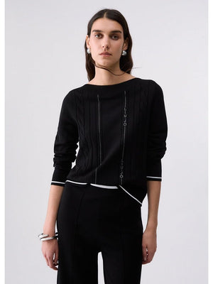 Liu Jo Maglia Donna Mod. TF6189 MS63L A3521 Nero