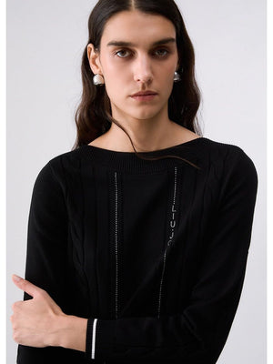 Liu Jo Maglia Donna Mod. TF6189 MS63L A3521 Nero