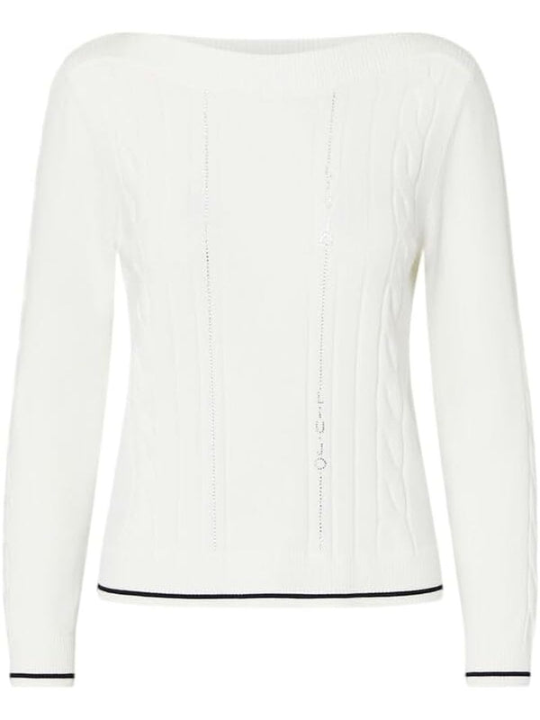 Liu Jo Maglia Donna Mod. TF6189 MS63L V9382 Bianco